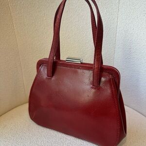 Fossil Rich Red Leather Shoulder Bag